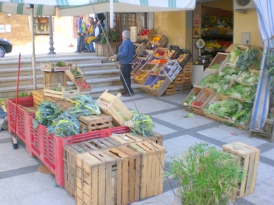 Smaller plaza in Corleone.